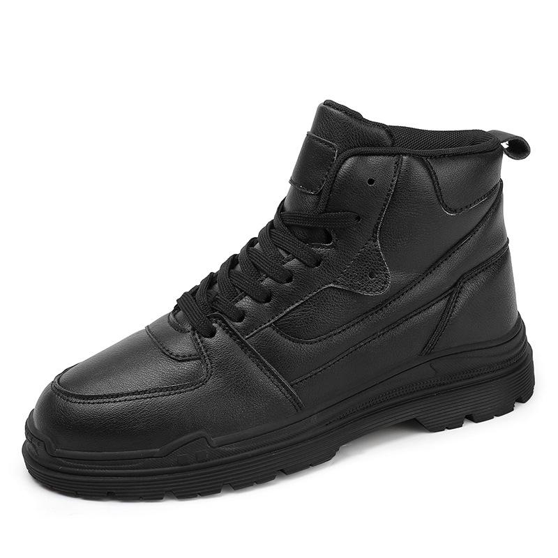 Men's shoes 2024 new autumn sports and leisure versatile high-top board shoes men's Martin platform mid-top trendy shoes
