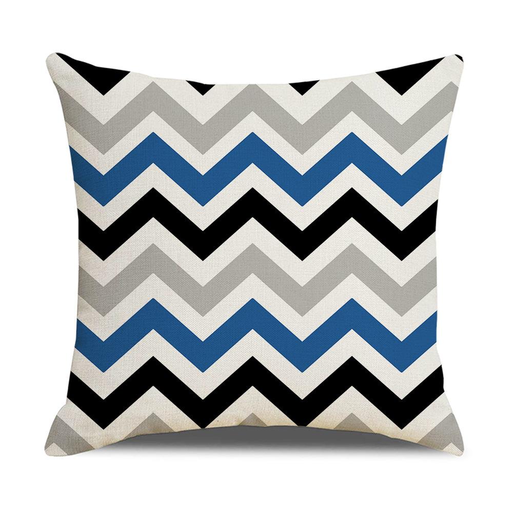 Modern Simple Nordic Ins Style Linen Pillow Case Sofa Pillow Case Home Supplies Contrast Color Pillow Case