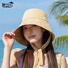 Summer Casual Versatile Sun Hat Children Outdoor Cycling Face Cover Sun Hat Surrounded by Big Eaves Show Face Small Bucket Hat