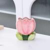 Creative Tulip Flower Ceramic Vase, Modern Minimalist Flower Arrangement Pot for Home Living Room Office Decor, Birthday Gift