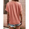 Street Style V-Neck Tee - Women's Summer T-Shirt, Basic Casual Top