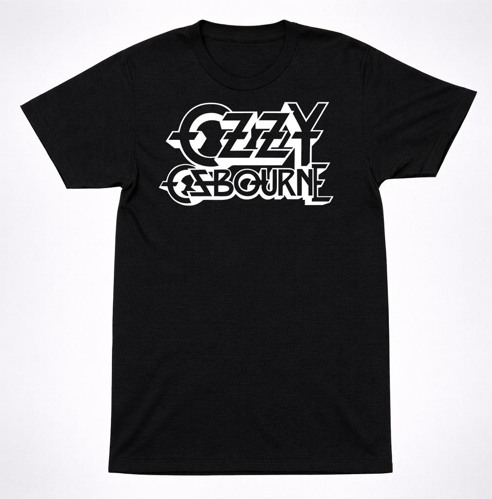 Ozzy Osbourne T-Shirt Classic Logo Heavy Metal Rock Band Black Tee S разноцветный