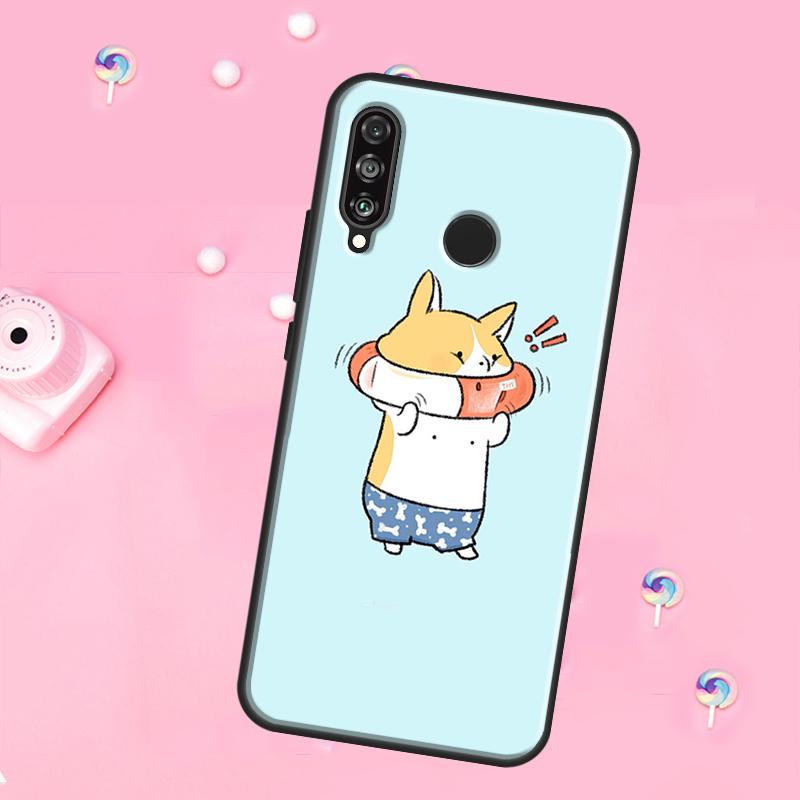 Cute Corgi Dog For Huawei Nova 10 9 SE 3i 7i 8i 11i 12i Y73 Y90 Y70 Y72 Y61 Y91 P60 Pro P30 P40 Lite Case