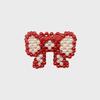 Eireve BEADED PEARL BOW RING (RED)