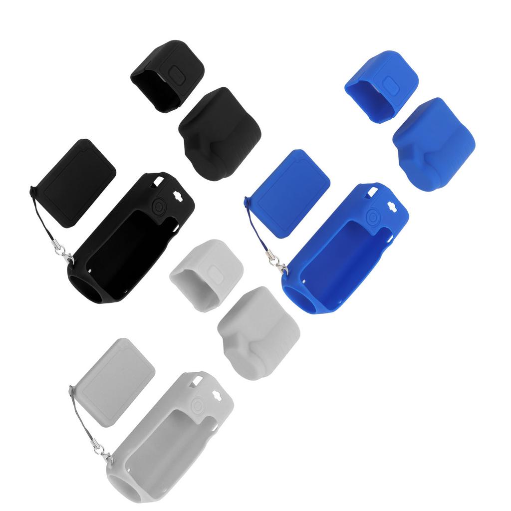 4 In 1 Protective Case Cover for  Pocket 3 Silicone Screen Lens Protector Sleeve Action Camera A