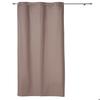 Rideau a oeillets coton uni 140 x 240 cm Panama noisette