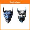Halloween Demon Krigare Hannya Skräck Latex Helansiktsmask Cosplay Rekvisita