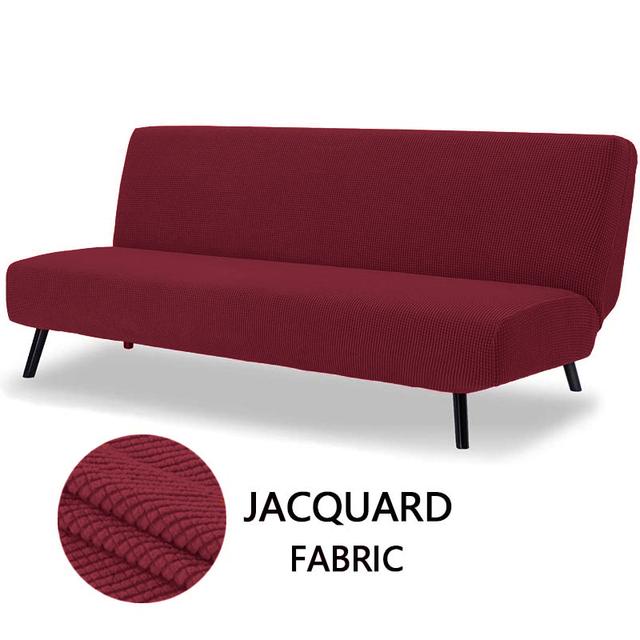 Sofa Bed Cover Polar Fleece Fabric For Living Room Couch Cover Stretch Slipcovers Elastic Stretch Armless Sofa Bed Case