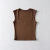 2023 Summer Square Neck Bodycon Cashmere-Texture Women's Slimming Vest