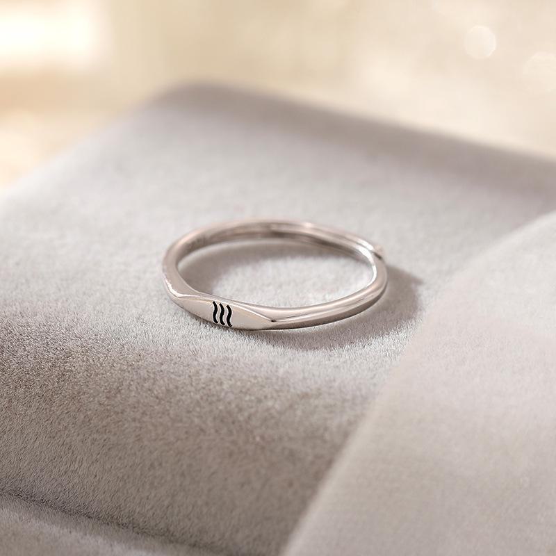 

Кольцо Banyan Tree Five Elements Glaze: Серебряное кольцо S925, дизайн «Золото, Дерево, Вода, Огонь, Земля», женское модное кольцо на указательный палец. RS1030 Symbol Water белый