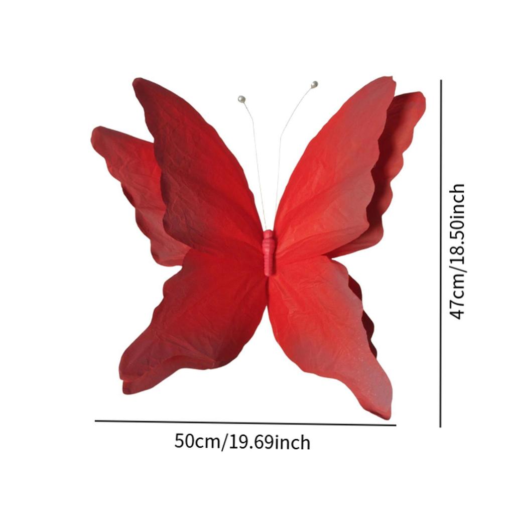 Artificial Butterfly Butterfly Wall Decal Removable DIY Wall Art Sticker Mariage