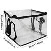 Foldable Student Book Organizing Bin Box Household Large Capacity Transparent Dustproof Collection Container Books Clothes Snacks Organizer Pouch
