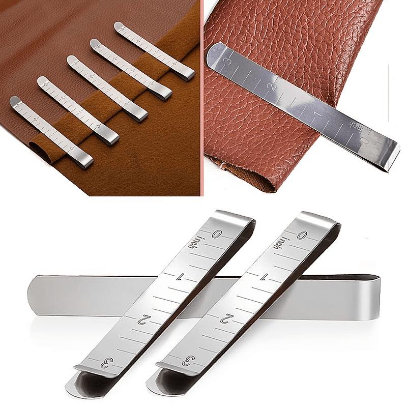 7Pcs Magnetic Seam Guide Sewing Machine Guide Magnets Stainless Steel Hemming Clips Measurement Sewing Ruler Quilting