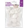 Pompons Laineux 1,5 et 3,0 cm Neige 24 pièces