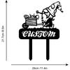 Metal Garden Gnome Sign, Outdoor Yard Art Stake, Gardening Gift, Lawn Ornament, Iron Gnome Plaque