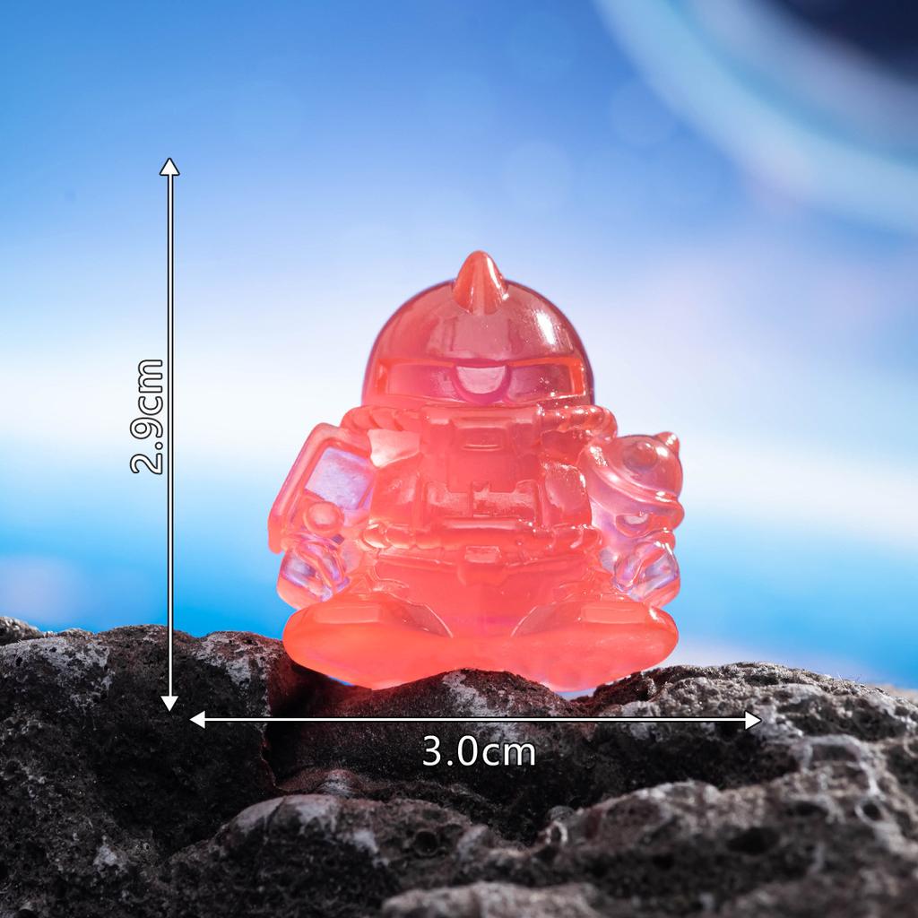 Micro Landscape Decoration Cartoon Night Light Gunda Robot Manual Resin Crafts Desktop Car Decoration