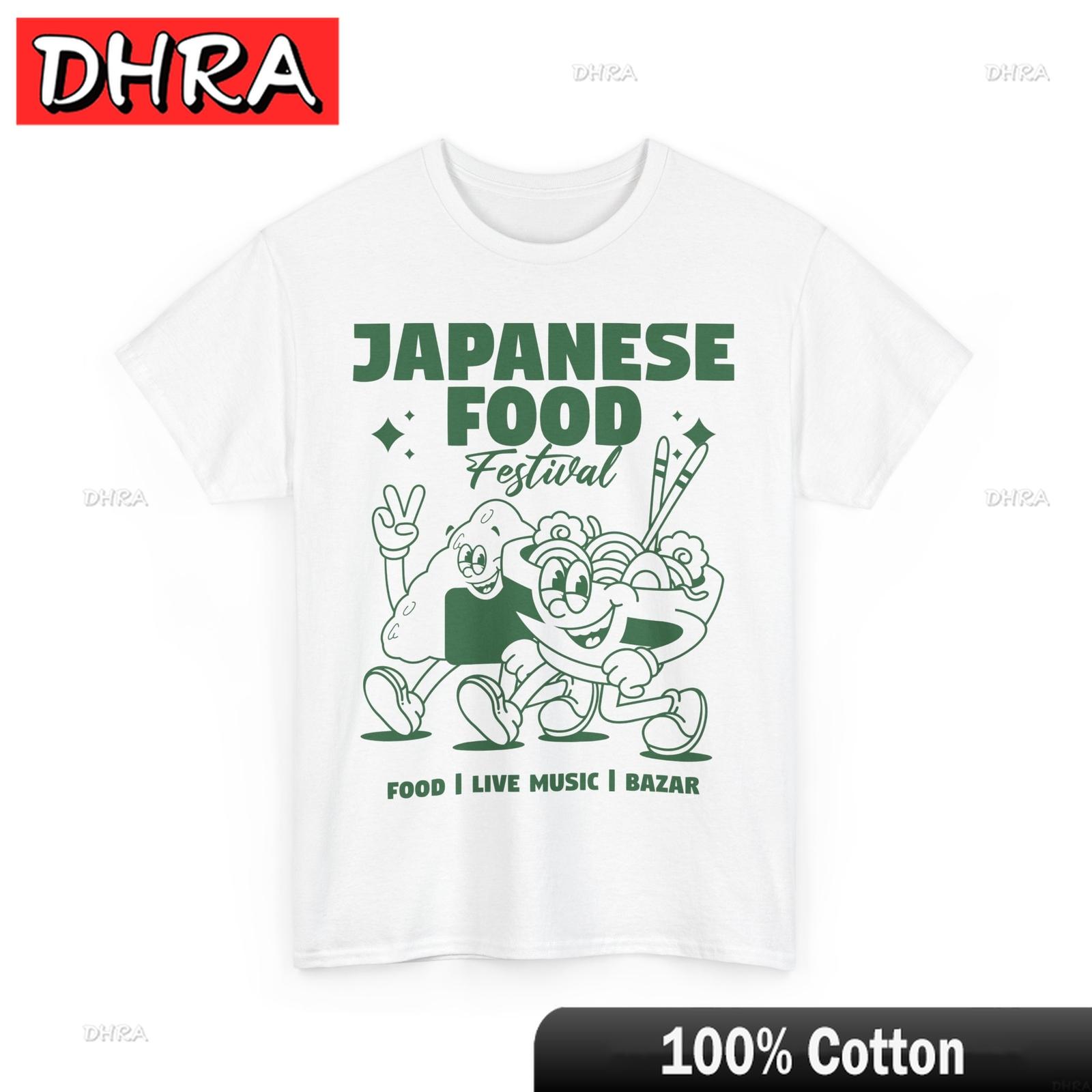 

Cartoon Character of Japanese Food TShirt Lucky Japanese Shirt Neck Minimalist Retro Urban Tshirts Cute Trendy Creative Tee S