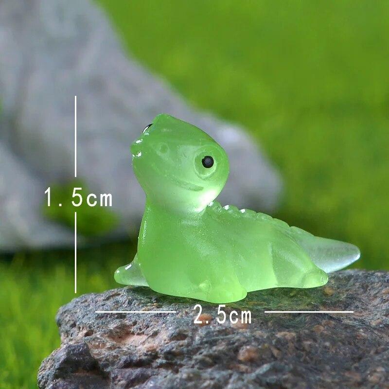 10PCS Mini Lizards Glow At Dark Lizard Vivarium DIY Accessories Mimiature Figurines Fairy Garden Decoration Kawaii Animals
