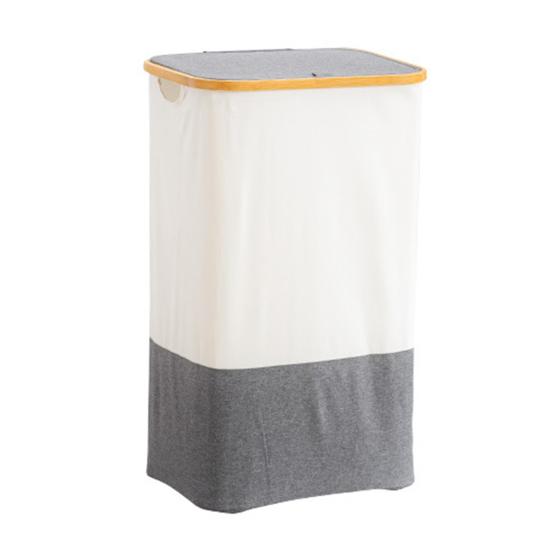 Velkokapacitní 105 l skládací koš na prádlo s víkem a rukojetí Koš na oblečení s vyjímatelnou vnitřní taškou Domácí organizace