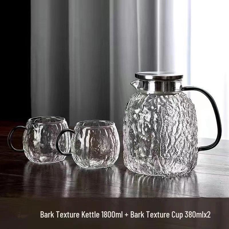 

Shangqi Tree Bark Pattern Glass Cold Water Pitcher Set