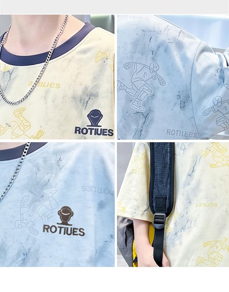 Children's Set for Boys 2026 New Trendy and Stylish Summer Clothes Korean Edition Cool and Stylish Short Sleeve Two Piece Set