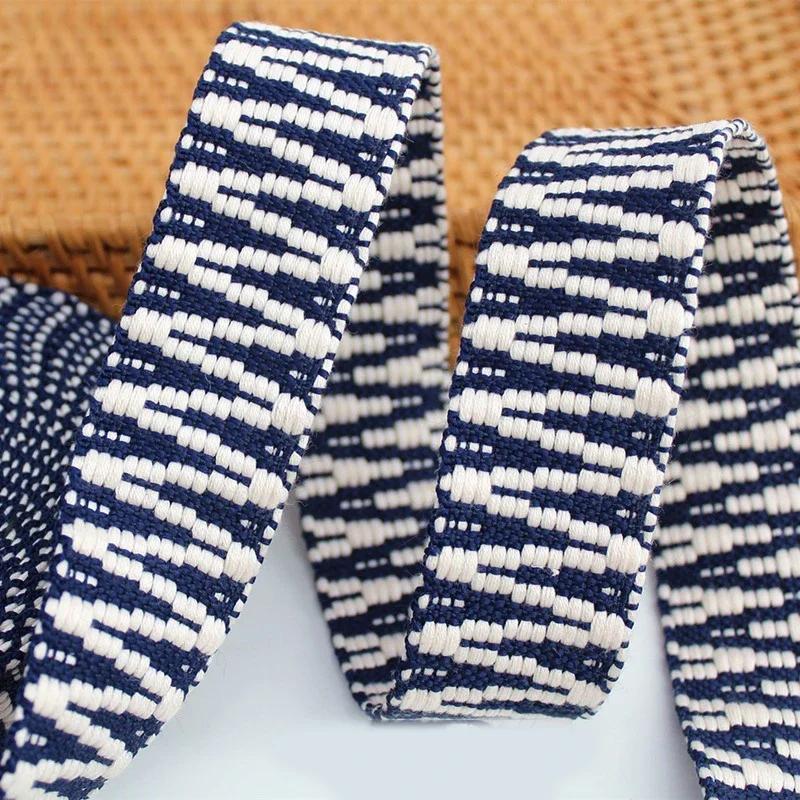 1/2/3/4/5Yards 38mm Jacquard Webbing Tape Ribbon Shoulder Canvas Belt Bag Strap Luggage Bias Band Garment Sewing Accessories