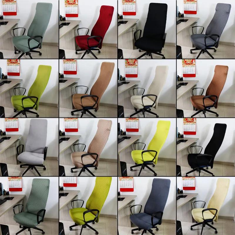 Home Office Chair Cover Stretch Computer Chair Cover Dustproof Swivel Chair Cover Slipcover Armchair Protector Gaming Case