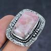 Pink Opal Gemstone 925 Sterling Silver Jewelry Ring Size 10