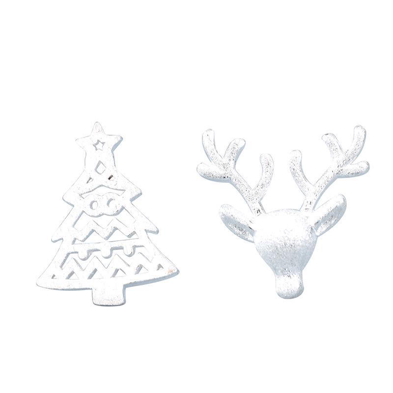 Универсальные Мини Серьги-Гвоздики с Рогами Рождества: Простой, свежий стиль для женщин