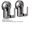 Wall Mounted Slipper Hook No Drilling Shoe Rack with Push-to-Lock Vacuum Seal Quick Dry Slipper Organizer Hook Waterproof Flip-Flops Hook for Bathroom