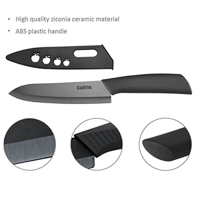 Couteau en céramique ,cadrim ensembles de couteaux de cuisine couteaux chef pour couper fruit