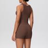 Bare-Feel Sports Tank & High-Waist Butt-Lifting Shorts Set - Quick-Dry Running & Yoga Wear