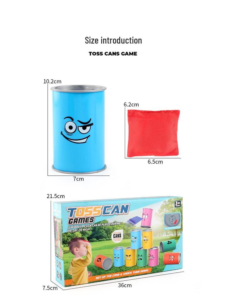 Cross-Border Beanbag Toss Set with Lights - Indoor & Outdoor Ring Toss Toy