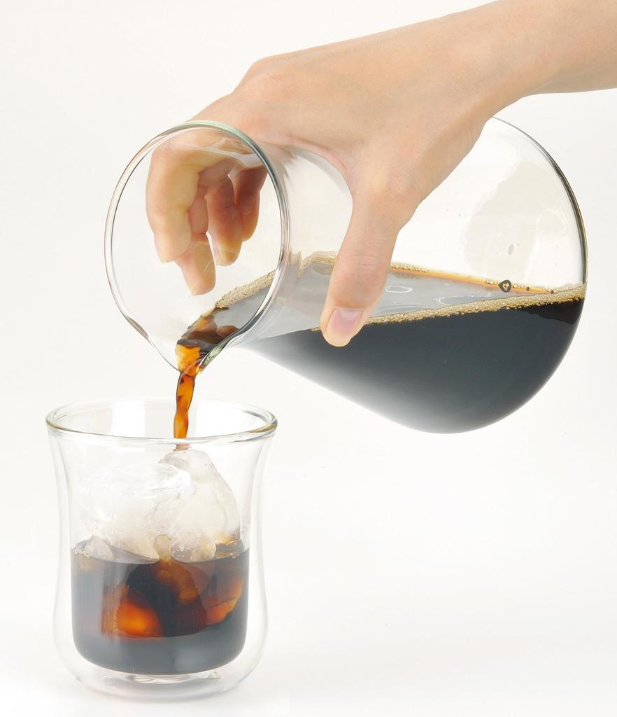 Servitor de cafea din sticlă termorezistentă iwaki Picurator de apă Picurare de apă 440 ml KT8644-CL1