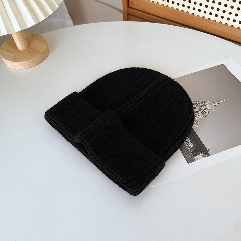 Autumn and Winter Fashion Versatile Ear Protection Large Head Circumference Cold Hat Men's Japanese Solid Color Warm Baotou Woolen Hat