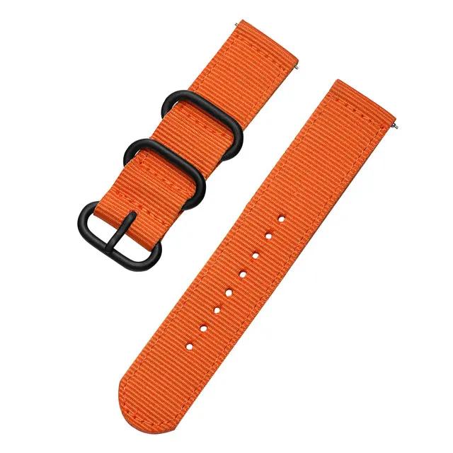 Cinturino in nylon per orologio da 18 mm 20 mm 22 mm 24 mm Per Samsung Galaxy watch 3 4 5 pro 46 mm 42 mm Active2 Amazfit Bip S3 frontier Cinturino sportivo