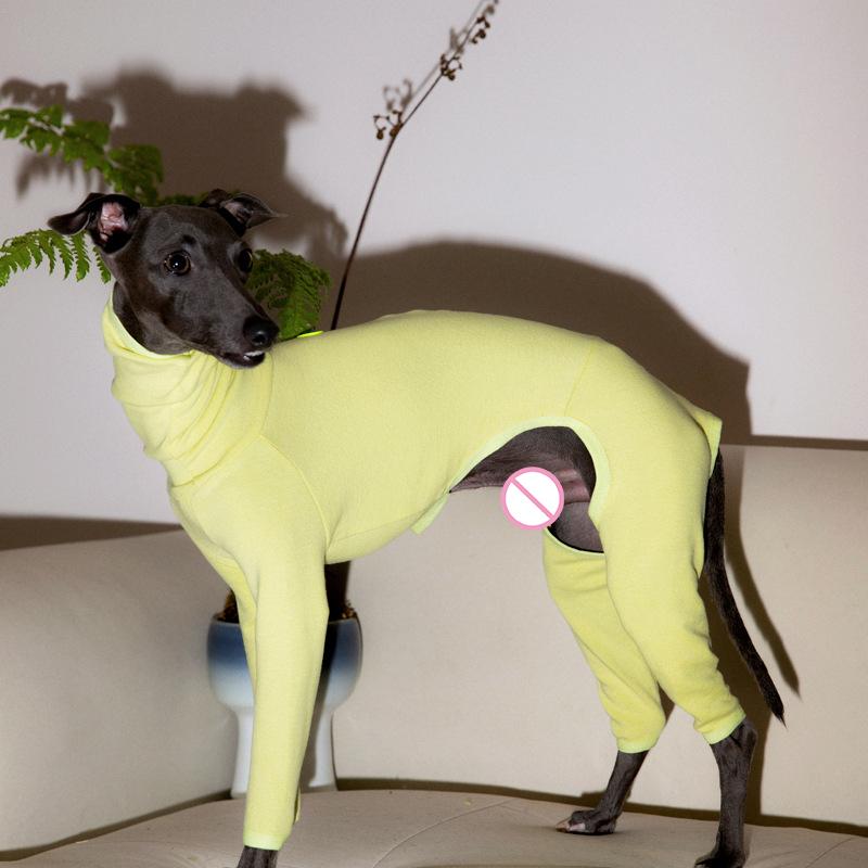 Haustier Winter Warmer Pullover mit hohem Kragen Windhund Hundeweste Jacke Verdicken Whippet Mantel Pullover Für Mittelgroße Große Hundekleidung