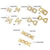 Gold Plated Copper Zirconia DIY Clasp Set Creative Jewelry Crafting Clasps with Zircon for Bracelet & Necklace DIY