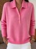 2026 Cross-border Europe & America Autumn/Winter Women’s Loose Lapel Button Sweater Knitwear
