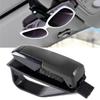 Fit Sun Visor Portable Car Sunglasses Eye Glasses Ticket Card Pen Holder Clip Cases Random Color