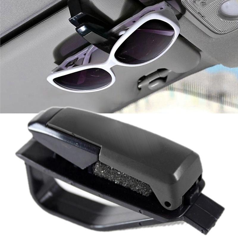 Fit Sun Visor Portable Car Sunglasses Eye Glasses Ticket Card Pen Holder Clip Cases Random Color