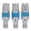 3 Pcs RF Coaxial DC Block 2W SMA Male to Female Stainless Steel 2dB RF Coaxial Attenuator
