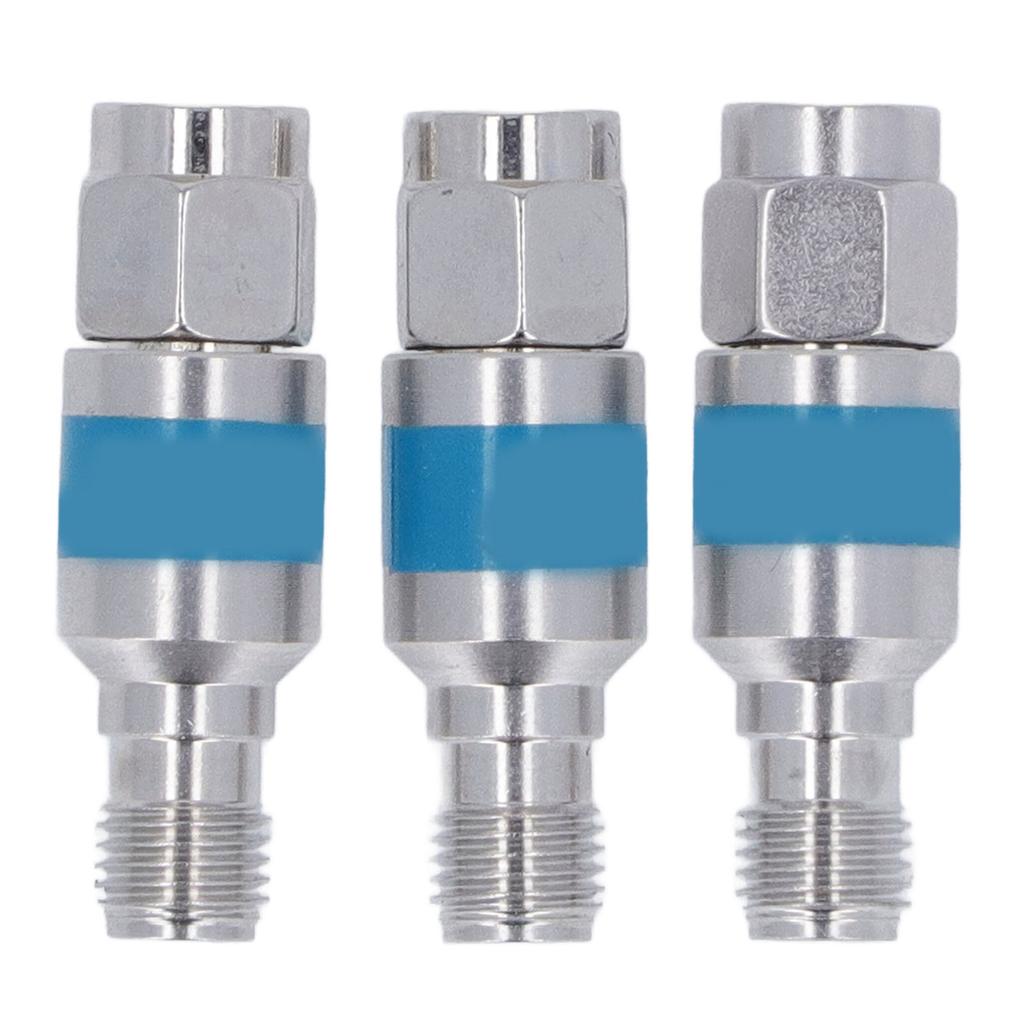 3 Pcs RF Coaxial DC Block 2W SMA Male to Female Stainless Steel 2dB RF Coaxial Attenuator