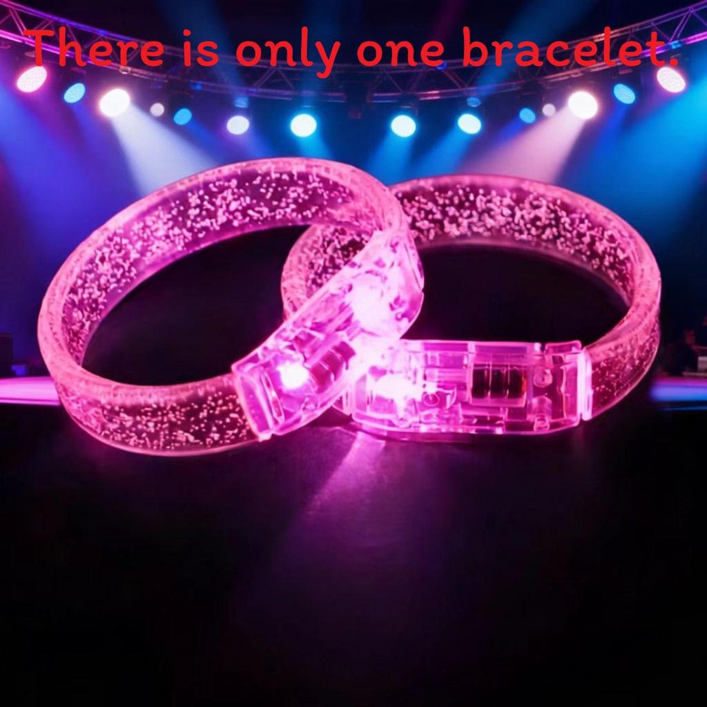 Led Glowing Hand Bracelet Concert Prop Waterproof Flashing Party Accessory For Night Events
