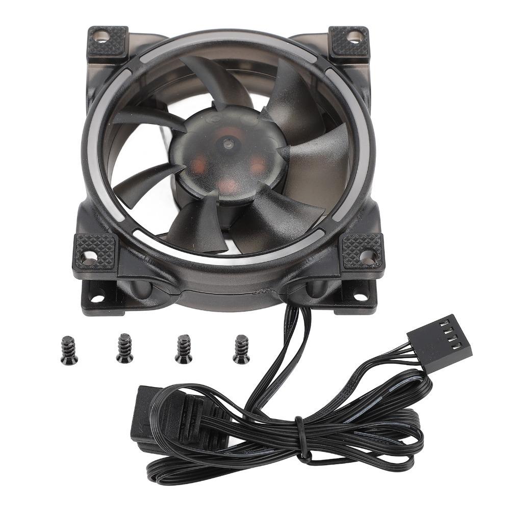 7 Blades PC Case Fan 800-2500RPM ARGB Case Fan LED Lighting 80mm PWM ARGB Case Fan  Desktop Cases