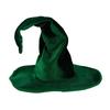 Oversized Twisted Witch Hat With Soft Nylon Fabric Poseable Design For Adult Halloween Costume Parties And Cosplay Event