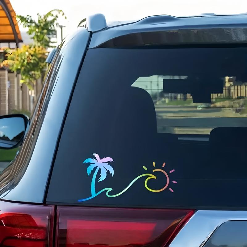 Onda Tropicale Palma Estiva Creativi e Divertenti Adesivi Per Fan di Cartoni Animati eAmanti Alta Qualità Per Auto Camion Motociclette