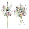 Easter Party Eggs Branch Decoration with Artificial Flower DIY Flower Bouquet for Table Easter Garden Party Desktop Decoration