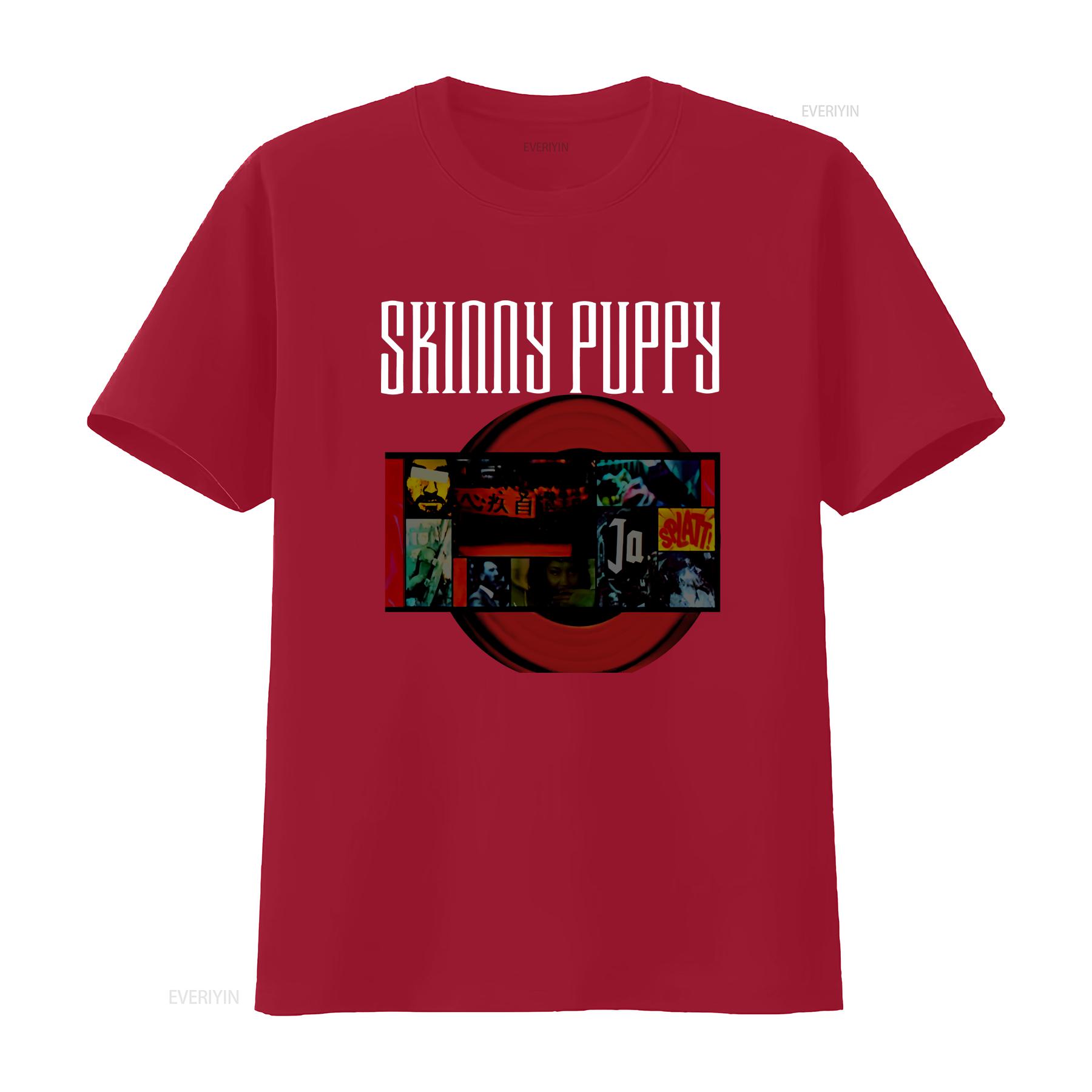 Skinny Puppy T Shirt rock vintage Washed Slightly Versatile Unisex Soft Stylish streetwear fashion Comfortable designer clothes S