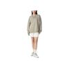Li Ning Training Series Solid Color Fleece Loose Round Neck Pullover Long Sleeve Sweatshirt Unisex Sweatshirt Cashmere-Gray AWDRB76-11